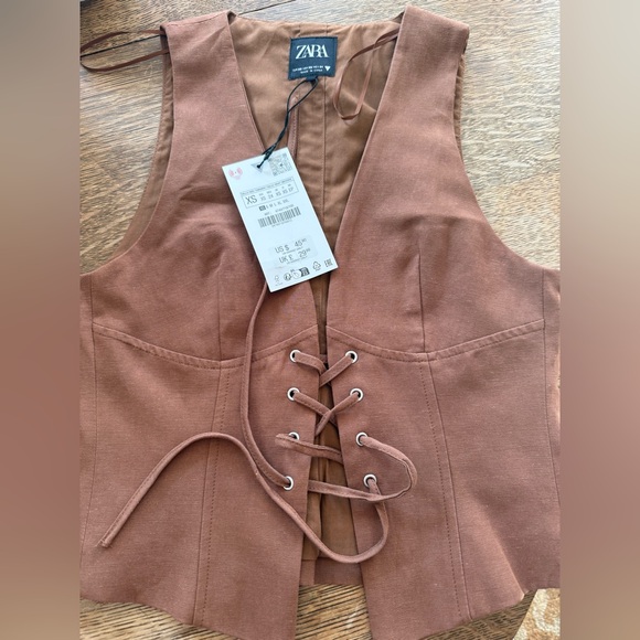 NWT Zara Fitted Waistcoat top - Picture 5 of 10